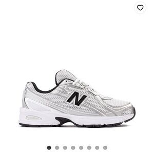 New Balance 740 Athletic Shoe - White / Black / Silver 5M / 6.5W